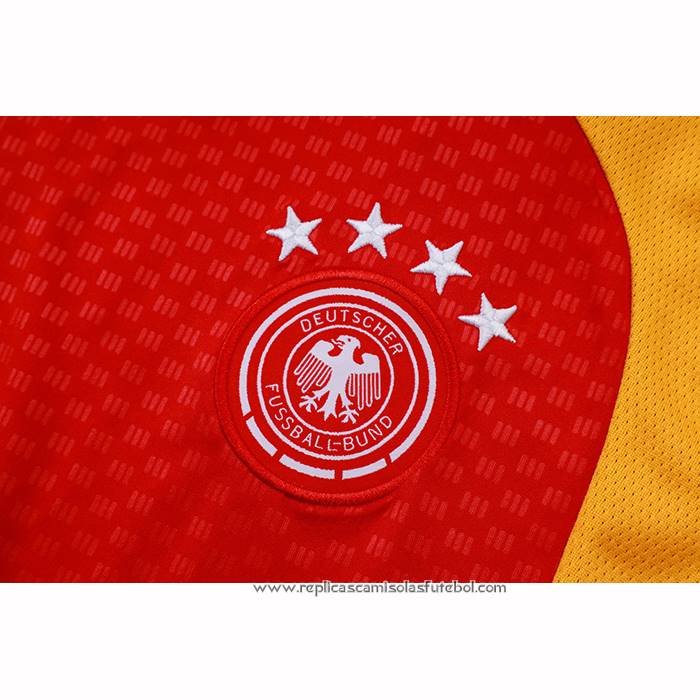 Fato de Treino Alemanha 2025-2026 Manga Curta Vermelho - Calcas Curta